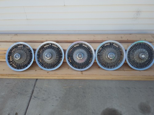 Chevy wire wheel hub caps - wheel,